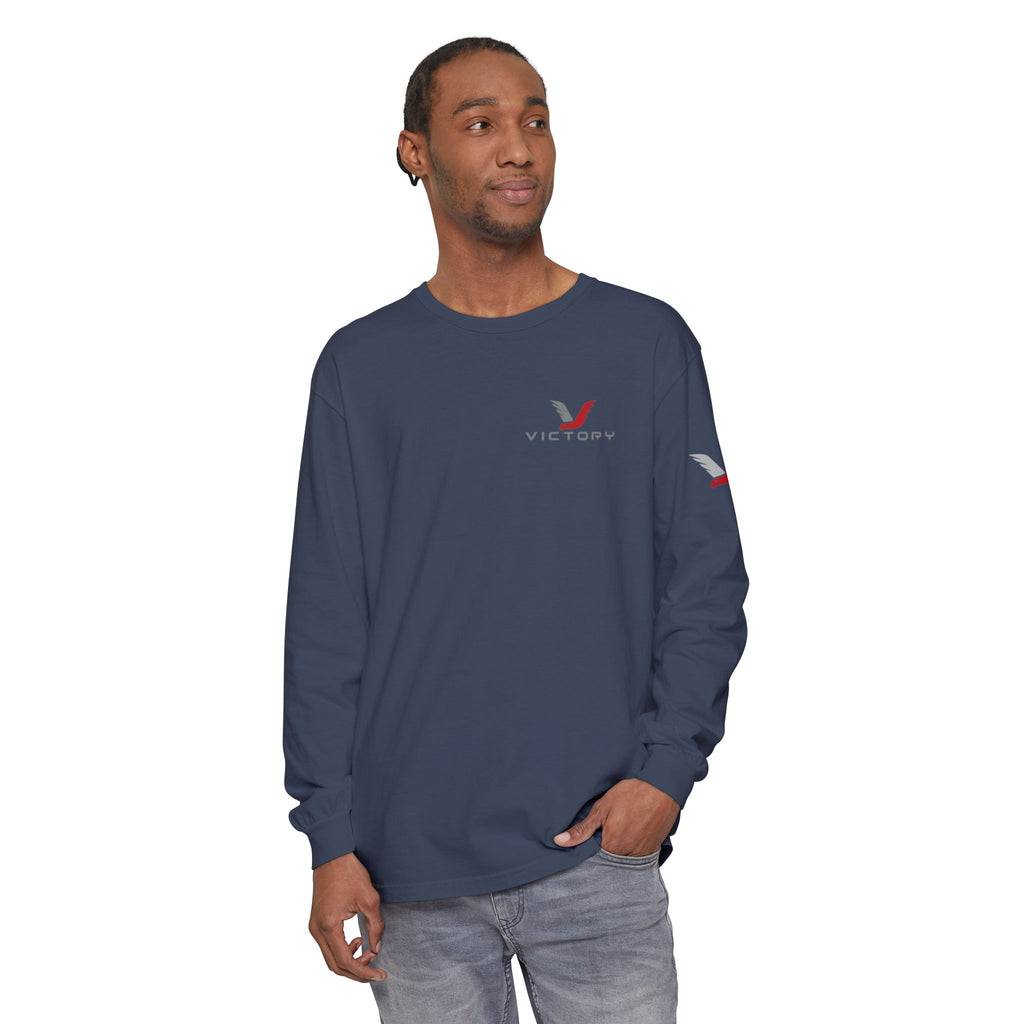 Victory Red Gray Long Sleeve-Oilfield Shirts