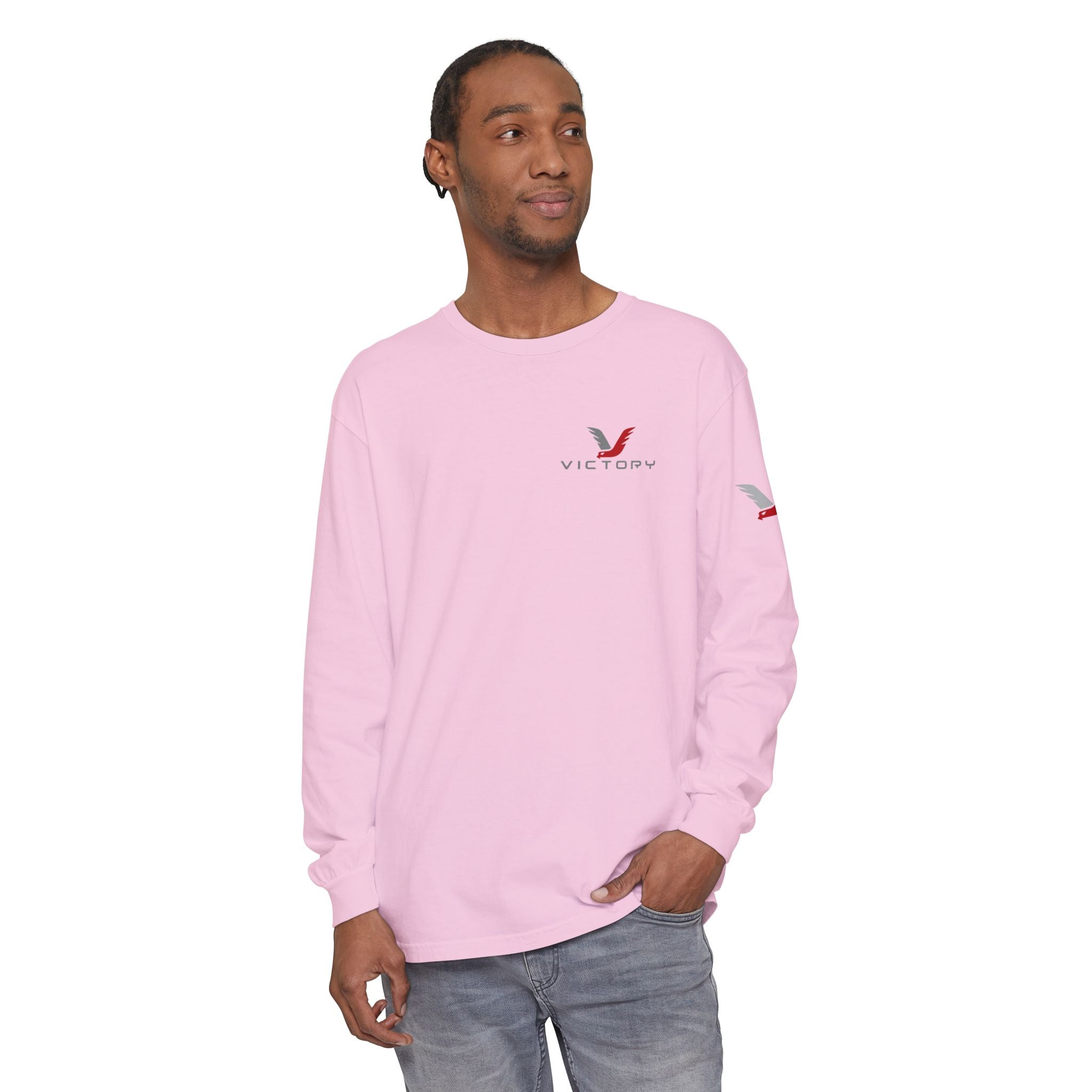 Victory Red Gray Long Sleeve-Oilfield Shirts