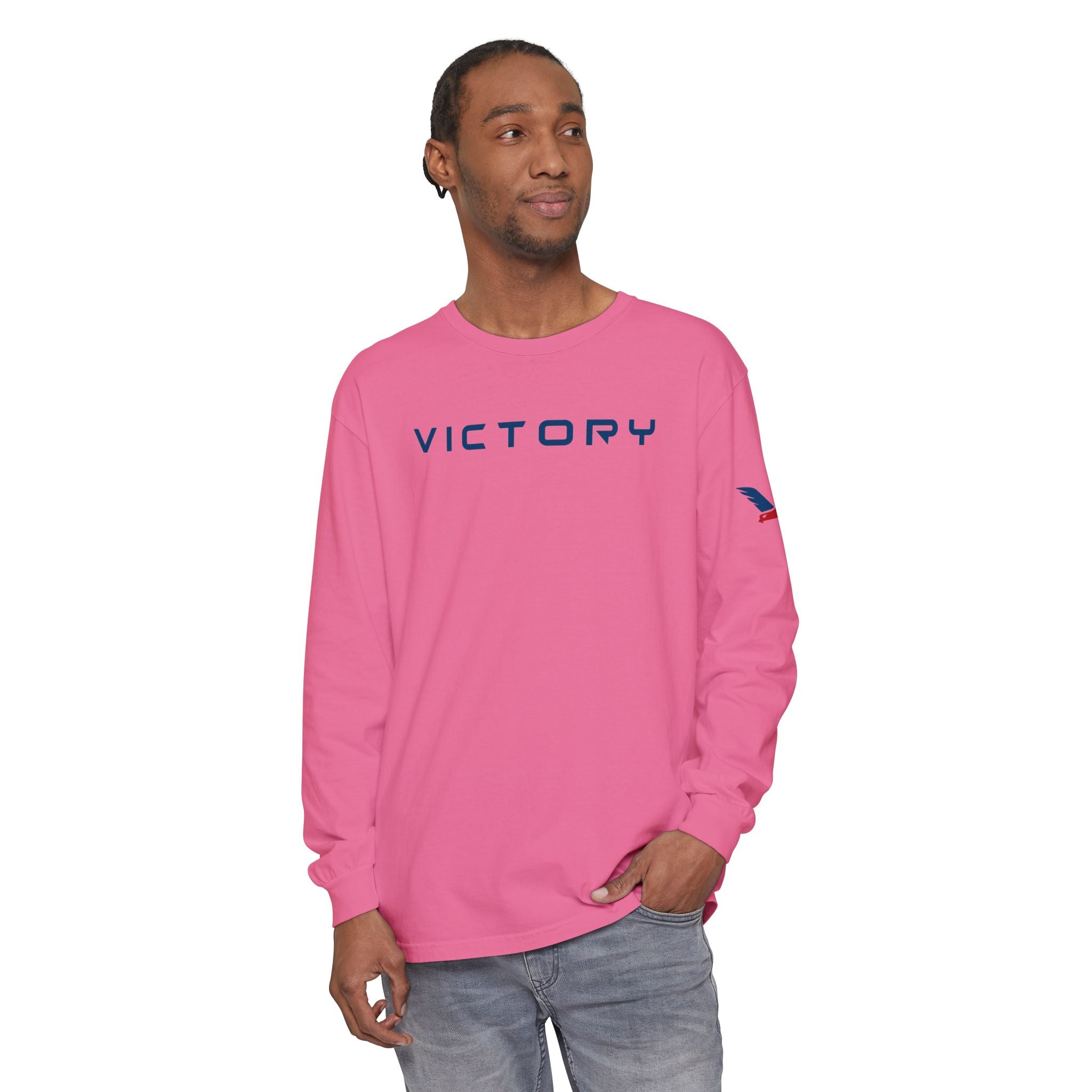 Performance Apparel-Victory-Brand Blue Long Sleeve Shirts