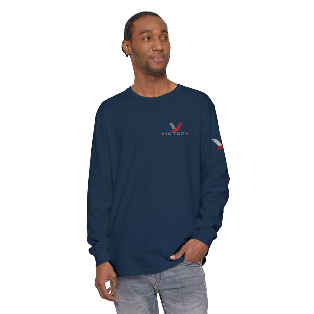 Victory Red Gray Long Sleeve-Oilfield Shirts