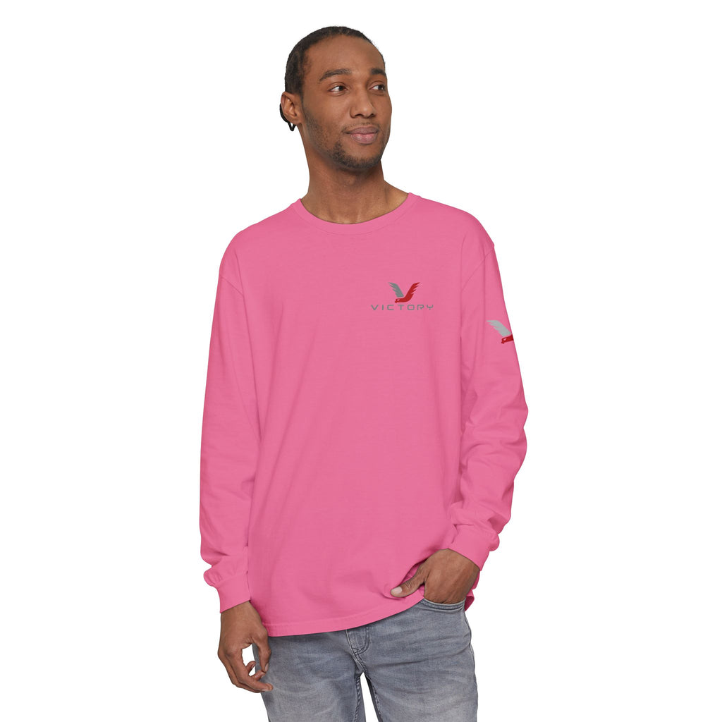 Victory Red Gray Long Sleeve-Oilfield Shirts