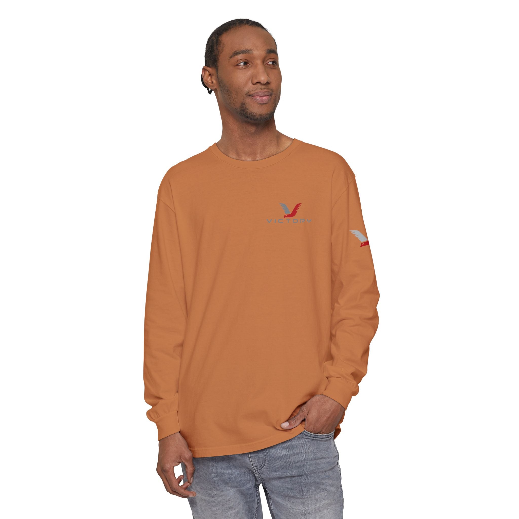 Victory Red Gray Long Sleeve-Oilfield Shirts