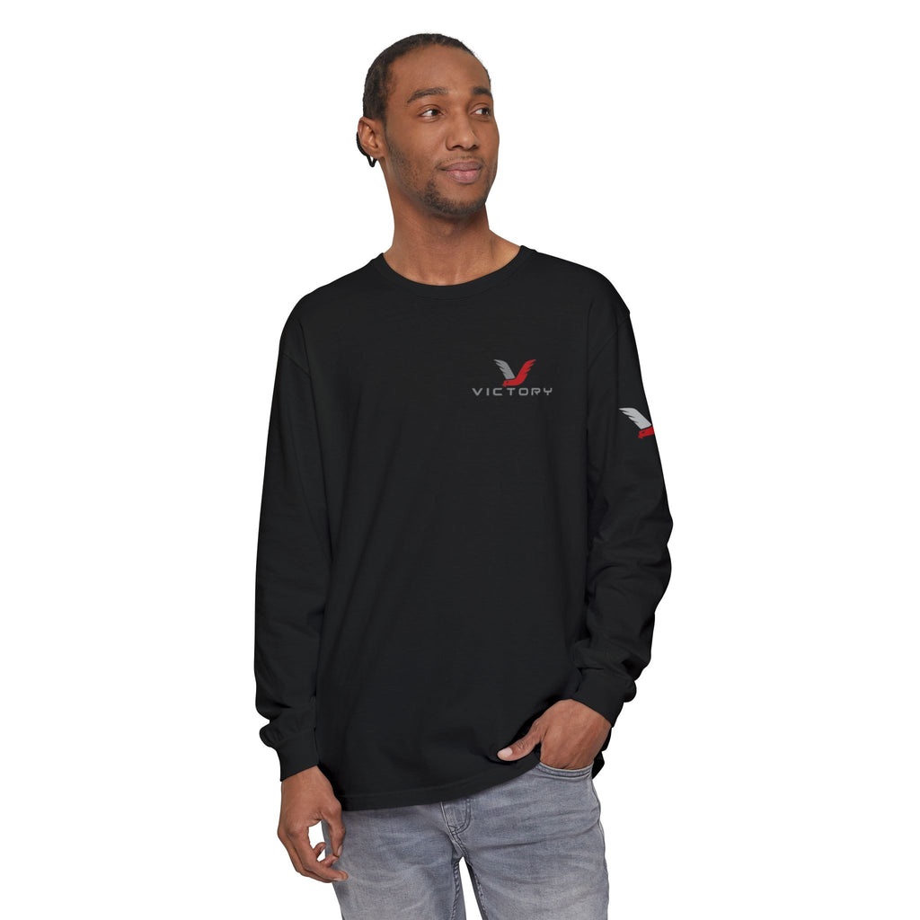 Victory Red Gray Long Sleeve-Oilfield Shirts