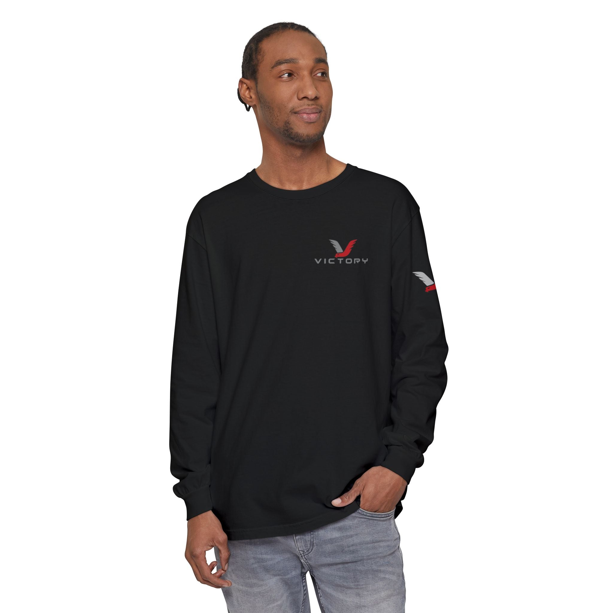 Victory Red Gray Long Sleeve-Oilfield Shirts