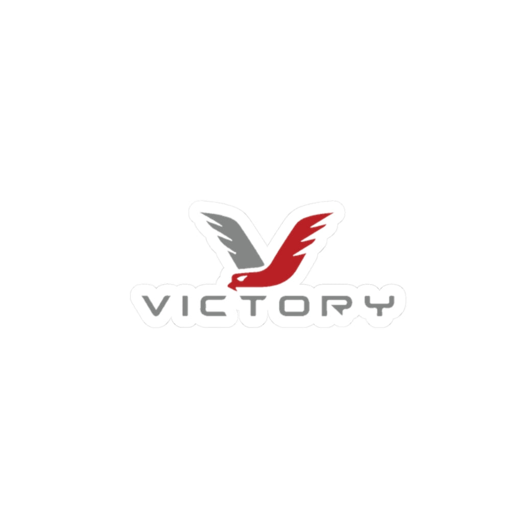 RED/GRAY VICTORY STICKER