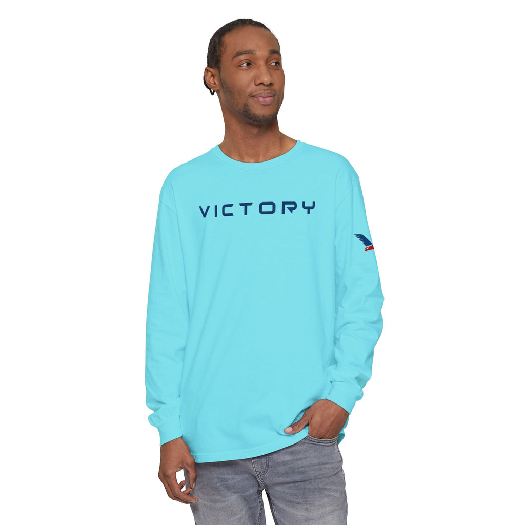 Performance Apparel-Victory-Brand Blue Long Sleeve Shirts